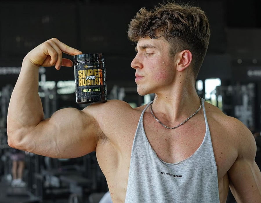 Super Human pre-workout supplement